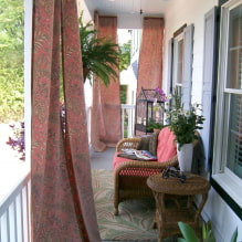 Cortinas de calle para cenadores y terrazas: tipos, materiales, diseño, foto de decoración de terraza-7