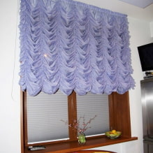 Cortinas francesas: tipos, materiales, ejemplos en varios colores, estilos, diseño, decoración de marquesa-4.