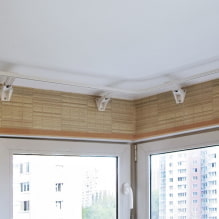 Cornice para sa isang bay window: mga uri, pagpipilian para sa mga attachment point, materyales, pagpipilian depende sa hugis-8