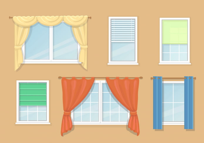 Tipos de cortinas para ventanas: clasificación con descripción, opciones por tipo, material de cortinas y cortinas.