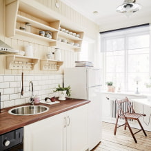 Mesa de comedor para una cocina pequeña: tipos, diseño, formas, ubicación en la habitación-4