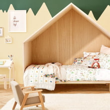 Bed-house en la habitación de los niños: foto, opciones de diseño, colores, estilos, decoración-7