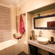 Tile countertop: larawan sa kusina, banyo, mga kulay, disenyo, istilo-1