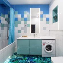 Diseño de azulejos en el baño: reglas y métodos, características de color, ideas para el piso y las paredes-4