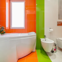 Disposición de azulejos en el baño: reglas y métodos, características de color, ideas para el piso y las paredes-5