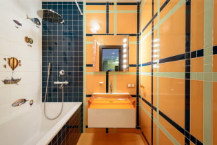 Disposición de azulejos en el baño: reglas y métodos, características de color, ideas para el piso y las paredes.