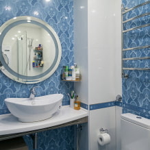 Azulejos de baño: consejos para elegir, tipos, formas, colores, diseño, lugares de decoración-0