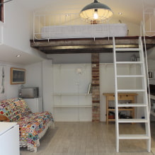 Apartamento estudio en estilo loft: ideas de diseño, elección de acabados, muebles, iluminación-8