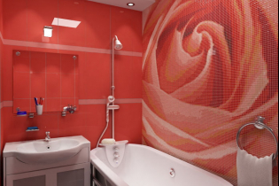 Baño rojo: diseño, combinaciones, cortinas, fontanería, ejemplos de acabados de inodoro