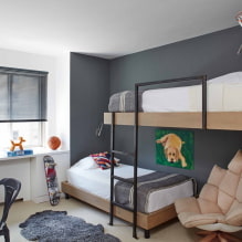 Habitación infantil para dos niños: zonificación, distribución, diseño, decoración, mobiliario-3