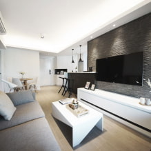 Diseño de apartamento de 50 metros cuadrados. m.- foto del interior, diseño, estilos-0