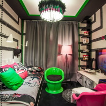 Habitación para una adolescente: elección de color, estilo, ideas de decoración, zonificación, decoración-6