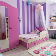 Habitación infantil lila y morada: características y consejos de diseño-3