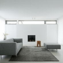 Sala de estar al estilo del minimalismo: consejos de diseño, fotos en el interior-3