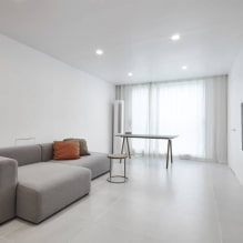 Sala de estar al estilo del minimalismo: consejos de diseño, fotos en el interior-4