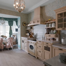 Provence style kitchen: mga tampok sa disenyo, totoong mga larawan sa interior-2