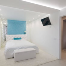 Dormitorio en tonos blancos: foto en el interior, ejemplos de diseño-3