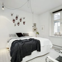 Dormitorio en tonos blancos: foto en el interior, ejemplos de diseño-5