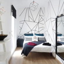 Dormitorio estrecho: foto en el interior, ejemplos de diseño, cómo organizar la cama-1