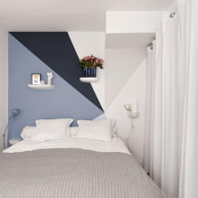 Dormitorio estrecho: foto en el interior, ejemplos de diseño, cómo organizar la cama 4