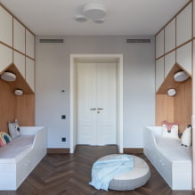 Habitación infantil para niños de diferentes sexos: zonificación, foto en el interior-8