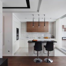 Diseño de cocina combinado con balcón: foto en el interior, ideas para arreglo-1