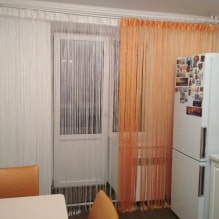 Cortinas de filamentos en la cocina: 40 fotos con las mejores ideas-3