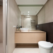 Minimalism sa banyo: 45 mga larawan at ideya ng disenyo-4