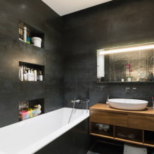 Baño negro: fotos y secretos de diseño-diseño-1