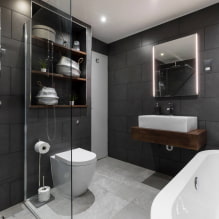 Baño negro: fotos y diseño-secretos de decoración-8