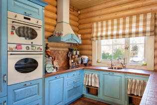 Características de terminar una cocina en una casa de madera.