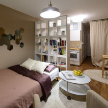 Cómo zonificar un apartamento de una habitación para que todos estén felices-4