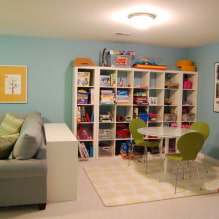 ¿Cómo decorar el interior de un apartamento de una habitación para una familia con un niño? -1