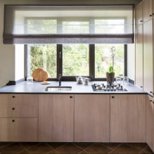 ¿Cómo equipar una cocina con un fregadero junto a la ventana? -2