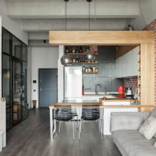 ¿Cómo decorar una cocina-salón estilo loft? -3