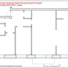 Disposición y diseño de un apartamento de 54 m2. m-17