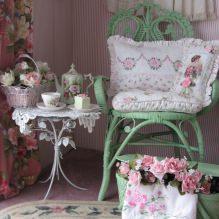 Shabby chic en el interior: descripción del estilo, elección de colores, acabados, muebles y decoración-5