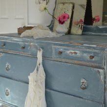 Shabby chic en el interior: descripción del estilo, elección de colores, acabados, muebles y decoración-10