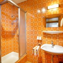 Diseño de baño naranja-19