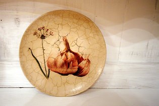 Placas de decoupage con craquelado