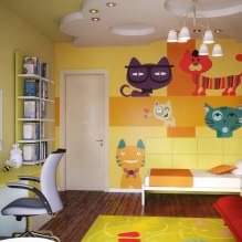 Habitación infantil en tonos amarillos-3