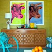 Estilo pop art en el interior: características de diseño, elección de acabados, muebles, pinturas-2