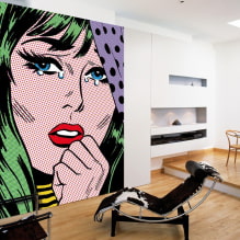 Estilo ng pop art sa interior: mga tampok sa disenyo, pagpili ng mga natapos, kasangkapan, pintura-7