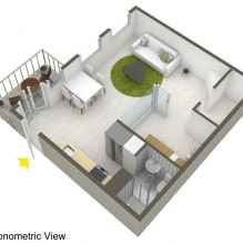 Suweko sa loob ng isang studio apartment 34 sq. m-18