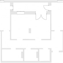 Diseño de un apartamento de 3 habitaciones de 80 metros cuadrados. metros-1