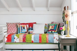 Estilo patchwork en el interior.