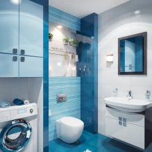 Diseño de baño en tonos azules-2