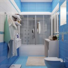 Diseño de baño en tonos azules-3