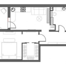 Proyecto de diseño de apartamento de 48 m2. m-0