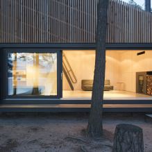 Diseño moderno de una pequeña casa privada en el bosque-3